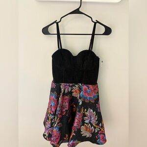 MINKPINK velvet bodice floral dress